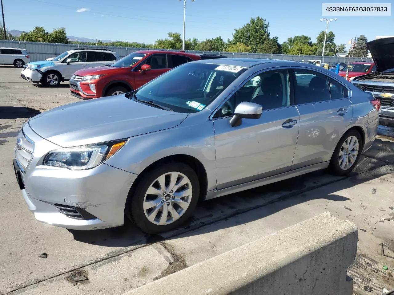 2016 Subaru Legacy 2.5I Premium VIN: 4S3BNAE63G3057833 Lot: 71427024