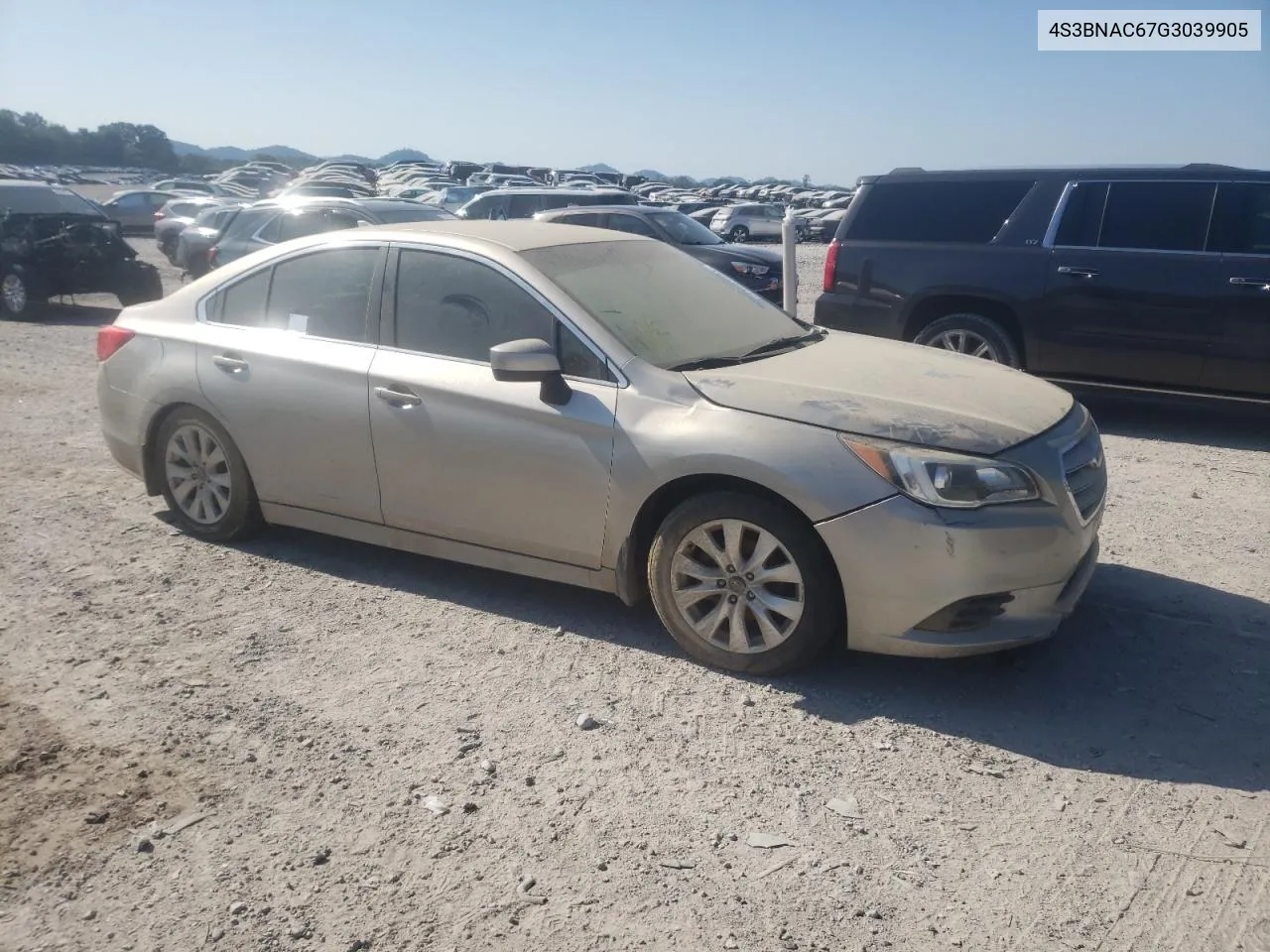 2016 Subaru Legacy 2.5I Premium VIN: 4S3BNAC67G3039905 Lot: 74607284