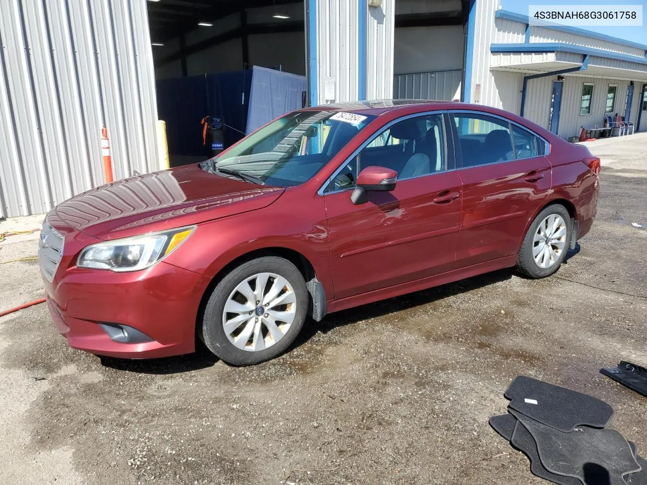 2016 Subaru Legacy 2.5I Premium VIN: 4S3BNAH68G3061758 Lot: 76472854