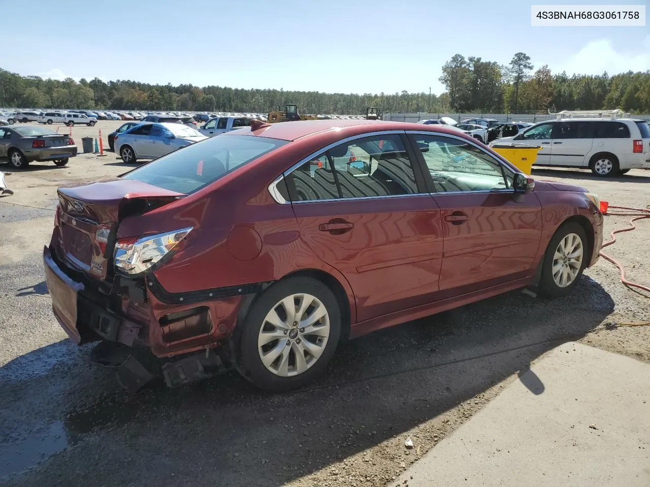 2016 Subaru Legacy 2.5I Premium VIN: 4S3BNAH68G3061758 Lot: 76472854