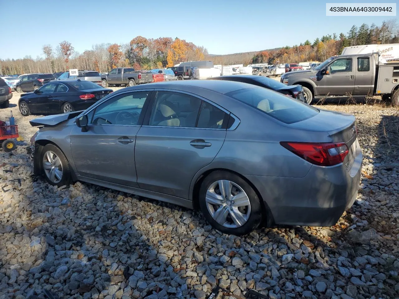 2016 Subaru Legacy 2.5I VIN: 4S3BNAA64G3009442 Lot: 76627194