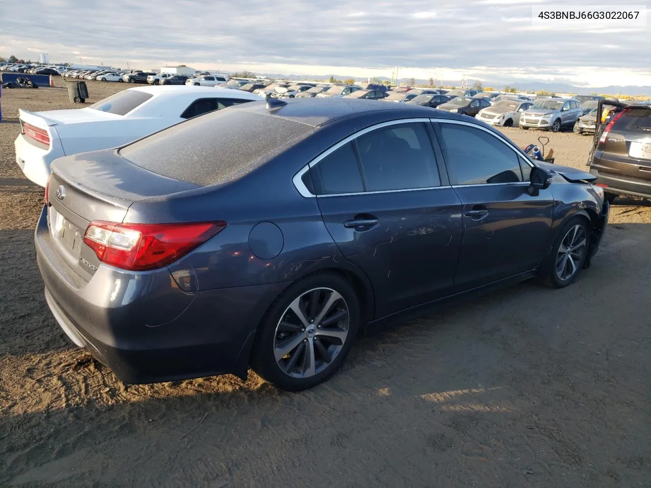 2016 Subaru Legacy 2.5I Limited VIN: 4S3BNBJ66G3022067 Lot: 76843434