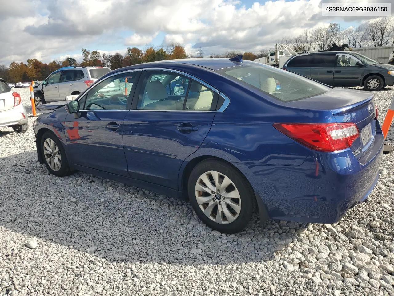 2016 Subaru Legacy 2.5I Premium VIN: 4S3BNAC69G3036150 Lot: 77064994