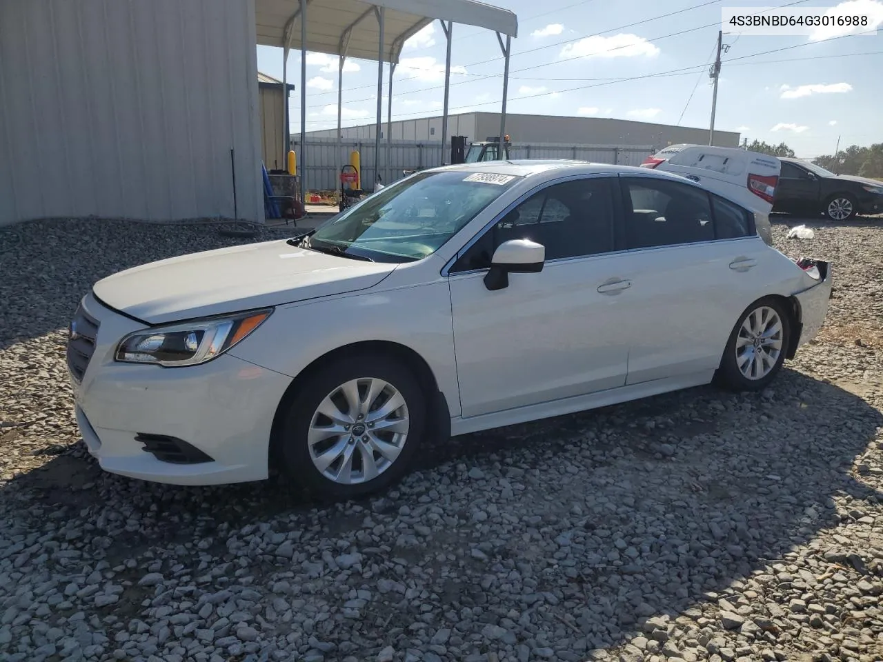 2016 Subaru Legacy 2.5I Premium VIN: 4S3BNBD64G3016988 Lot: 77938974