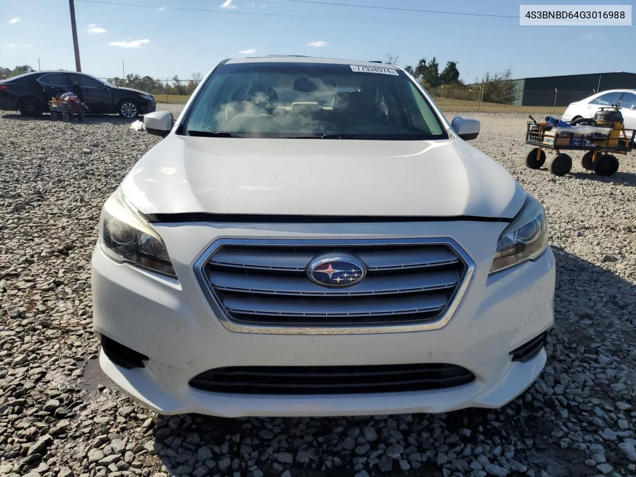 2016 Subaru Legacy 2.5I Premium VIN: 4S3BNBD64G3016988 Lot: 77938974