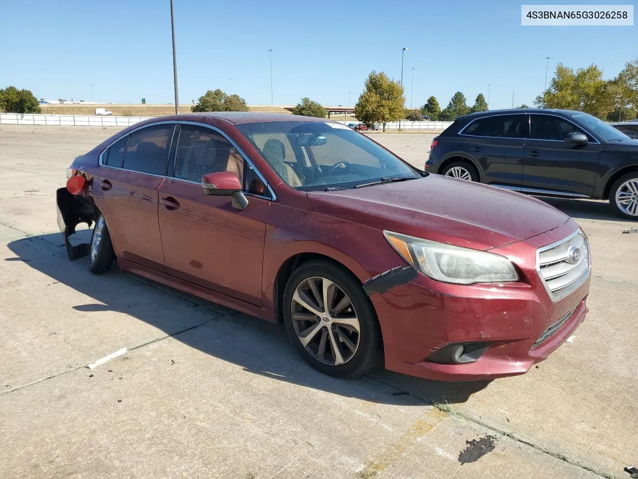 2016 Subaru Legacy 2.5I Limited VIN: 4S3BNAN65G3026258 Lot: 78172424