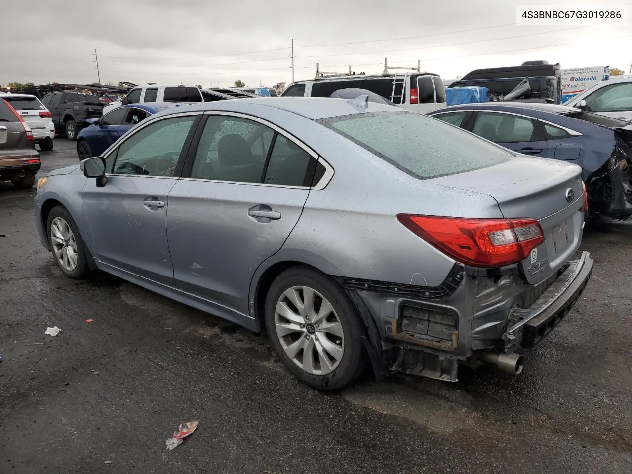 2016 Subaru Legacy VIN: 4S3BNBC67G3019286 Lot: 78706644