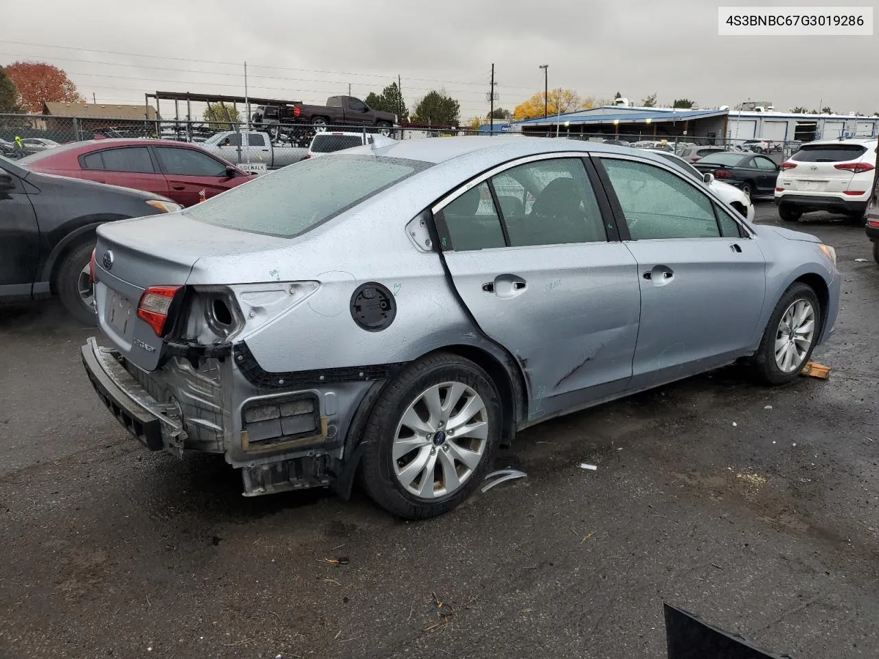 2016 Subaru Legacy VIN: 4S3BNBC67G3019286 Lot: 78706644