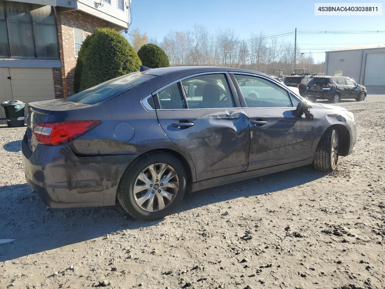 2016 Subaru Legacy 2.5I Premium VIN: 4S3BNAC64G3038811 Lot: 78722984