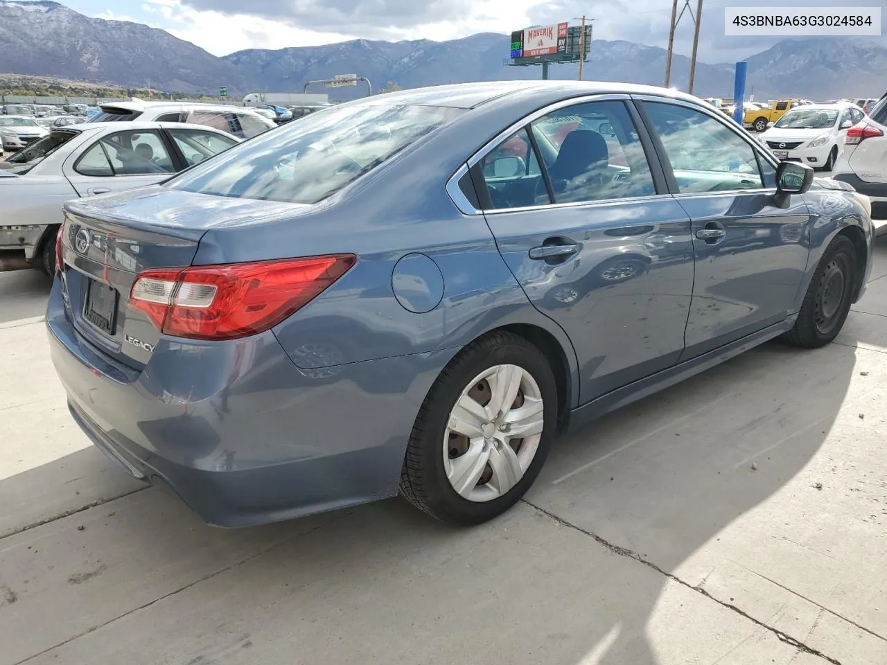 2016 Subaru Legacy 2.5I VIN: 4S3BNBA63G3024584 Lot: 78750254