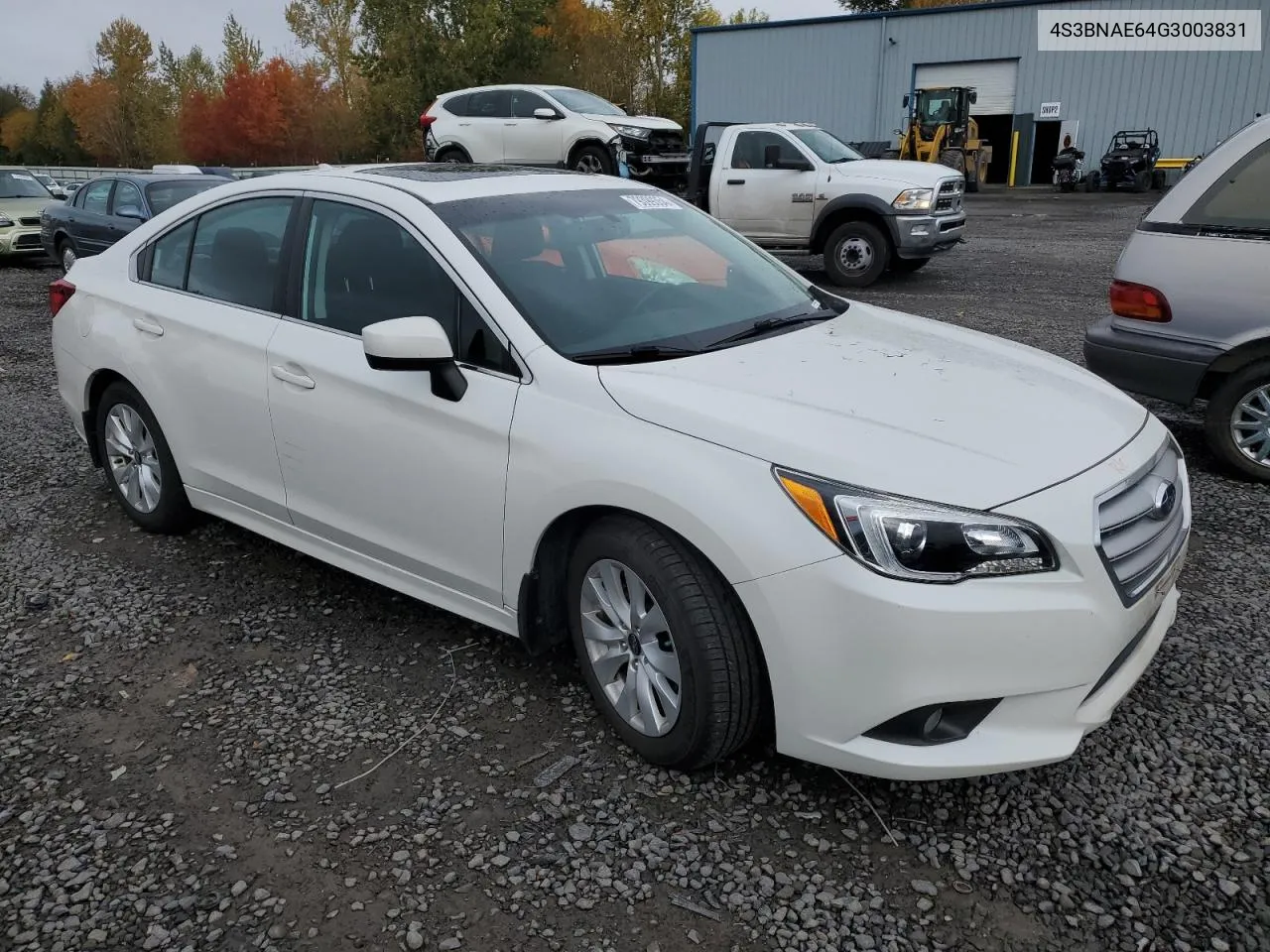 2016 Subaru Legacy 2.5I Premium VIN: 4S3BNAE64G3003831 Lot: 79399354