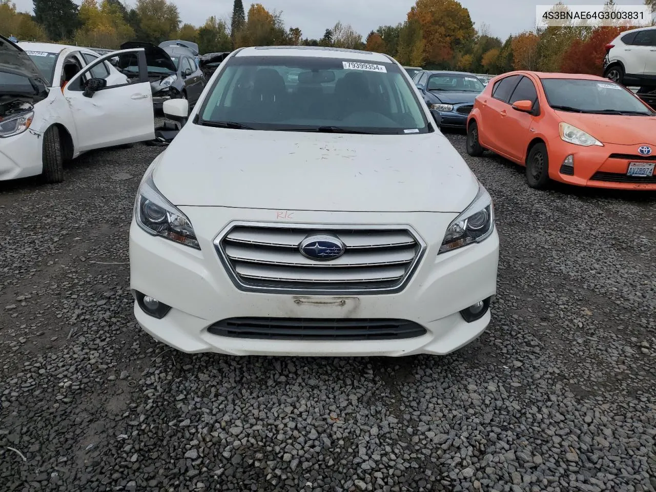 2016 Subaru Legacy 2.5I Premium VIN: 4S3BNAE64G3003831 Lot: 79399354