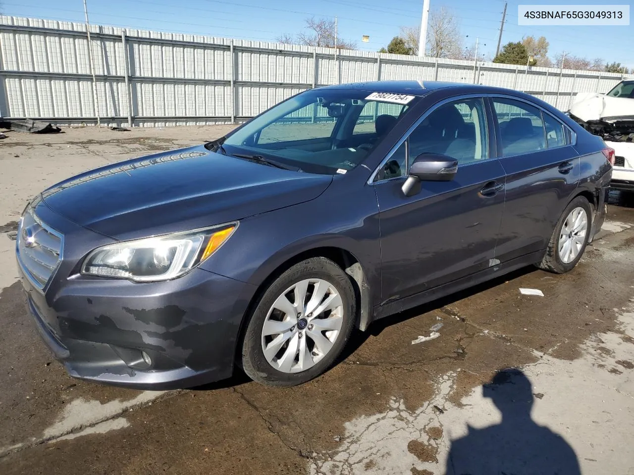 2016 Subaru Legacy 2.5I Premium VIN: 4S3BNAF65G3049313 Lot: 79827754