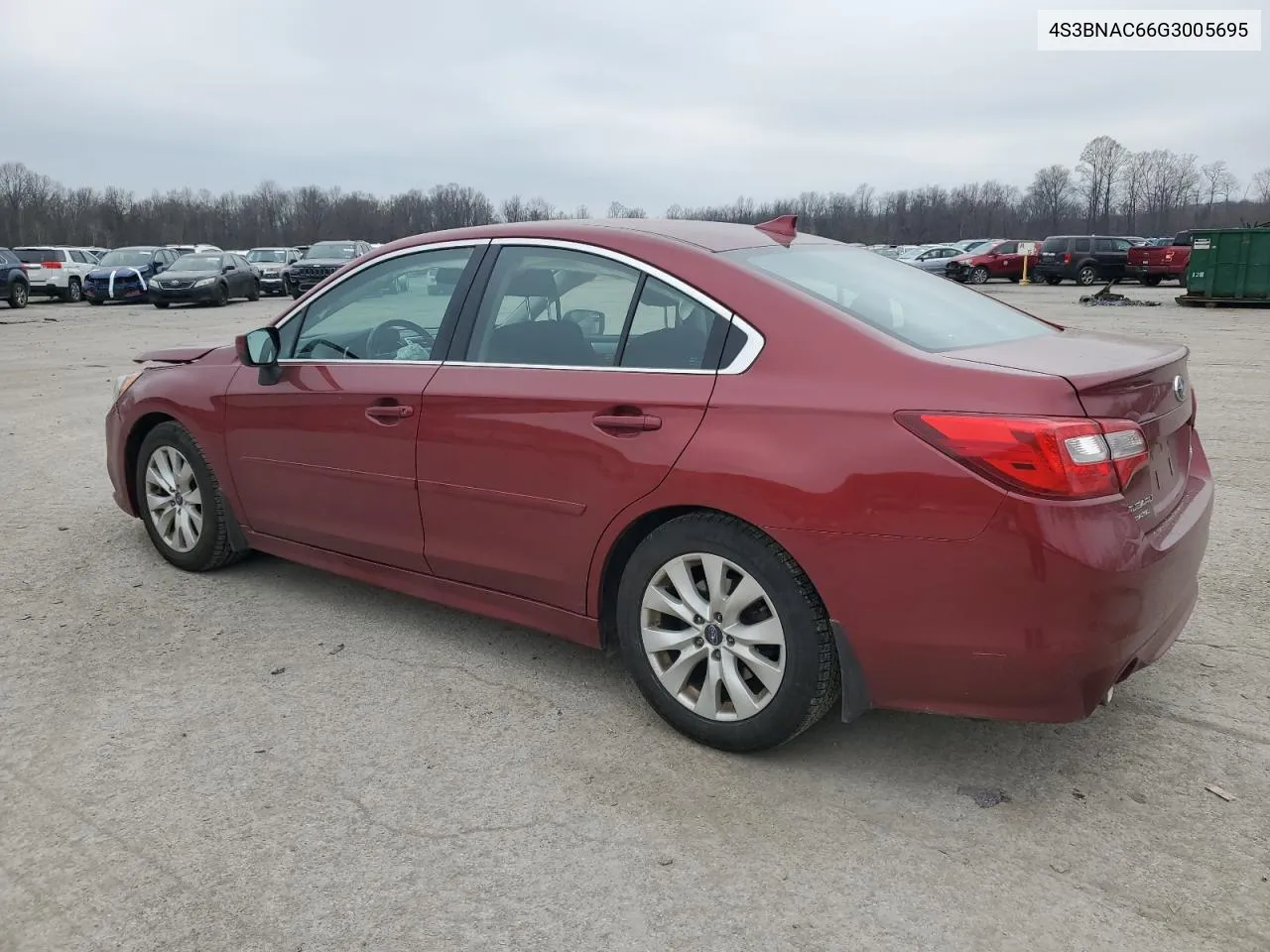 2016 Subaru Legacy 2.5I Premium VIN: 4S3BNAC66G3005695 Lot: 81166634