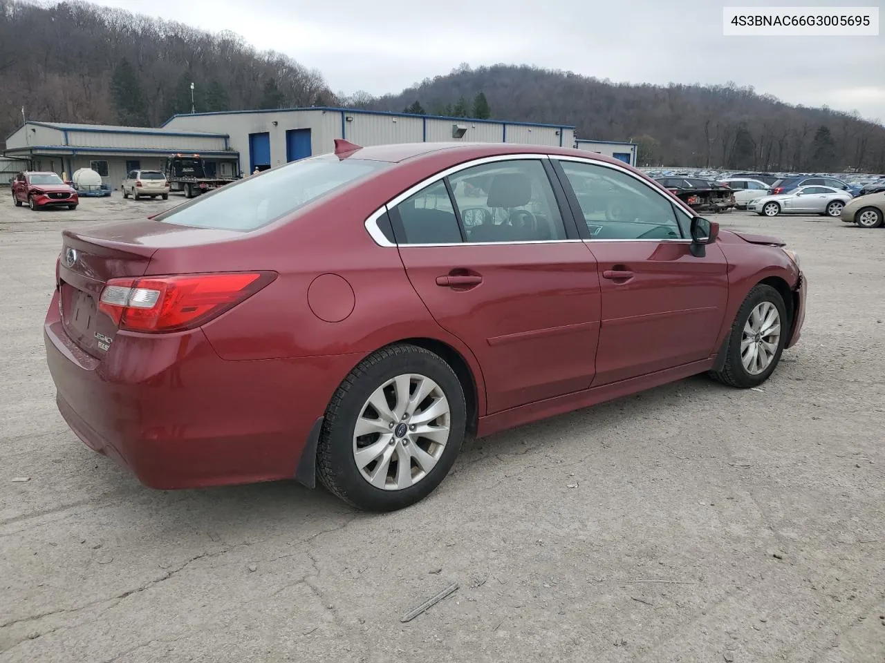 2016 Subaru Legacy 2.5I Premium VIN: 4S3BNAC66G3005695 Lot: 81166634