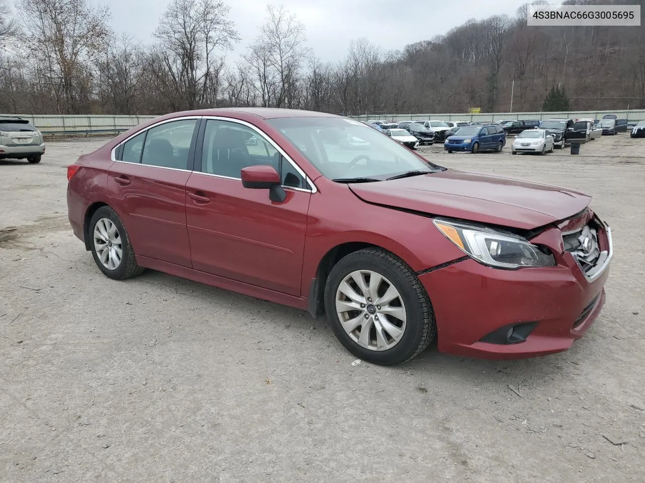 2016 Subaru Legacy 2.5I Premium VIN: 4S3BNAC66G3005695 Lot: 81166634