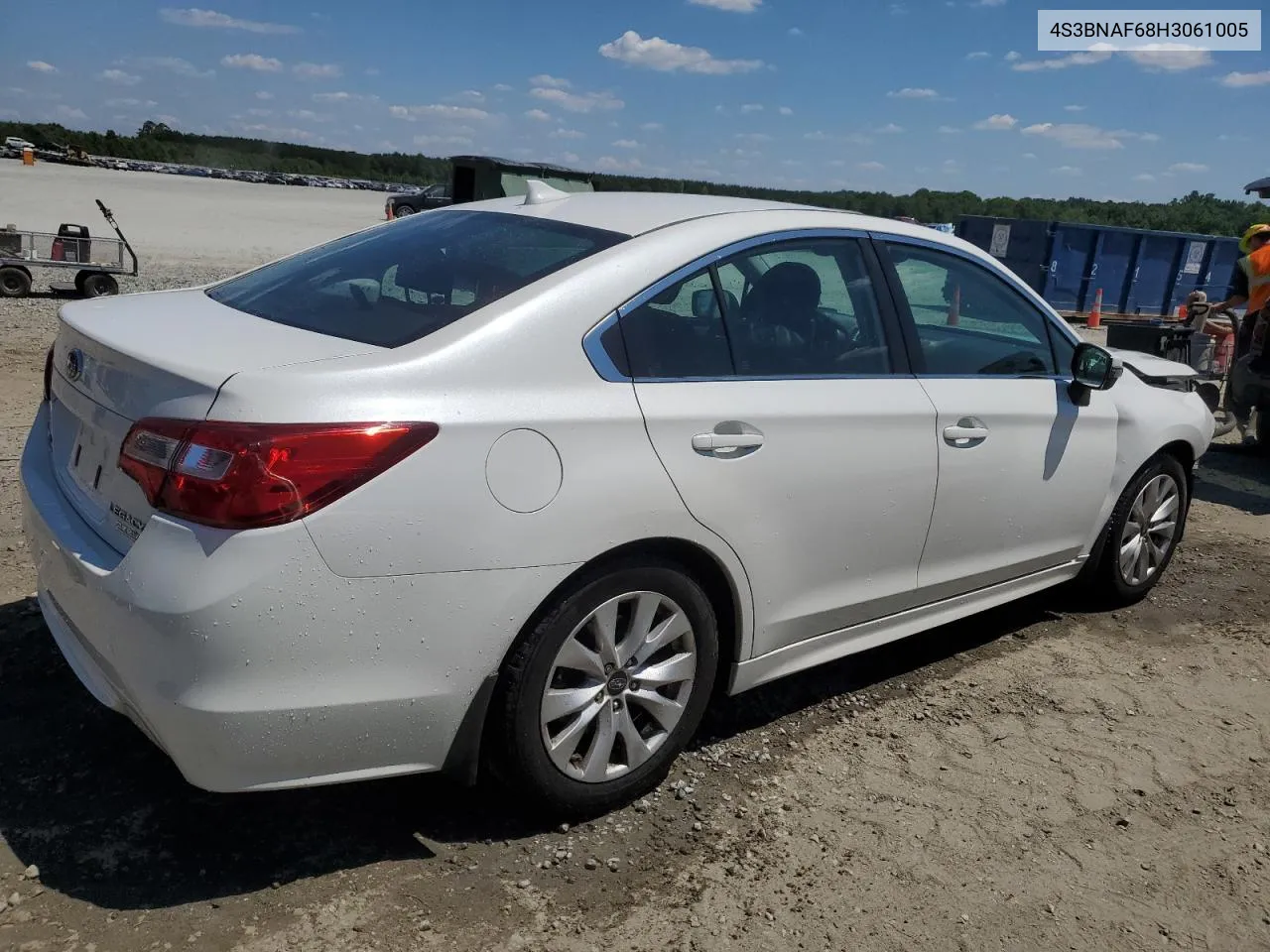 2017 Subaru Legacy 2.5I Premium VIN: 4S3BNAF68H3061005 Lot: 60759954