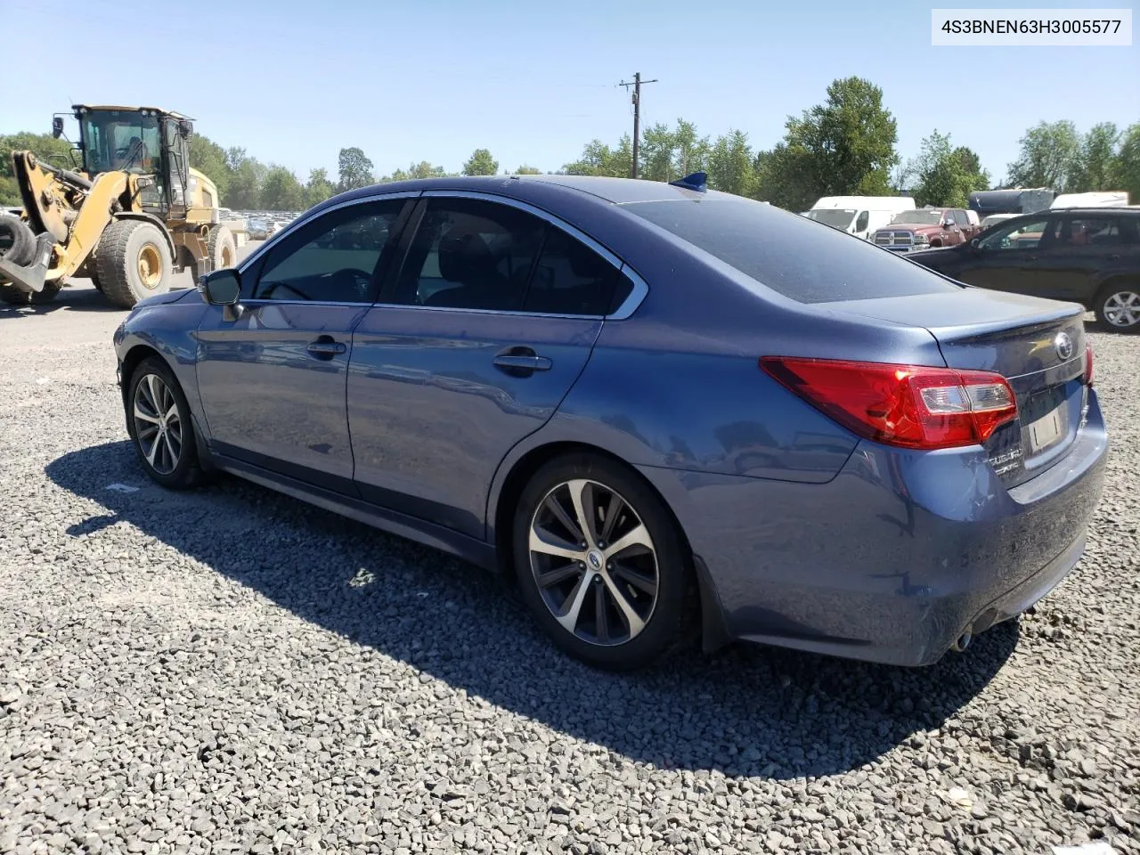 2017 Subaru Legacy 3.6R Limited VIN: 4S3BNEN63H3005577 Lot: 61531134