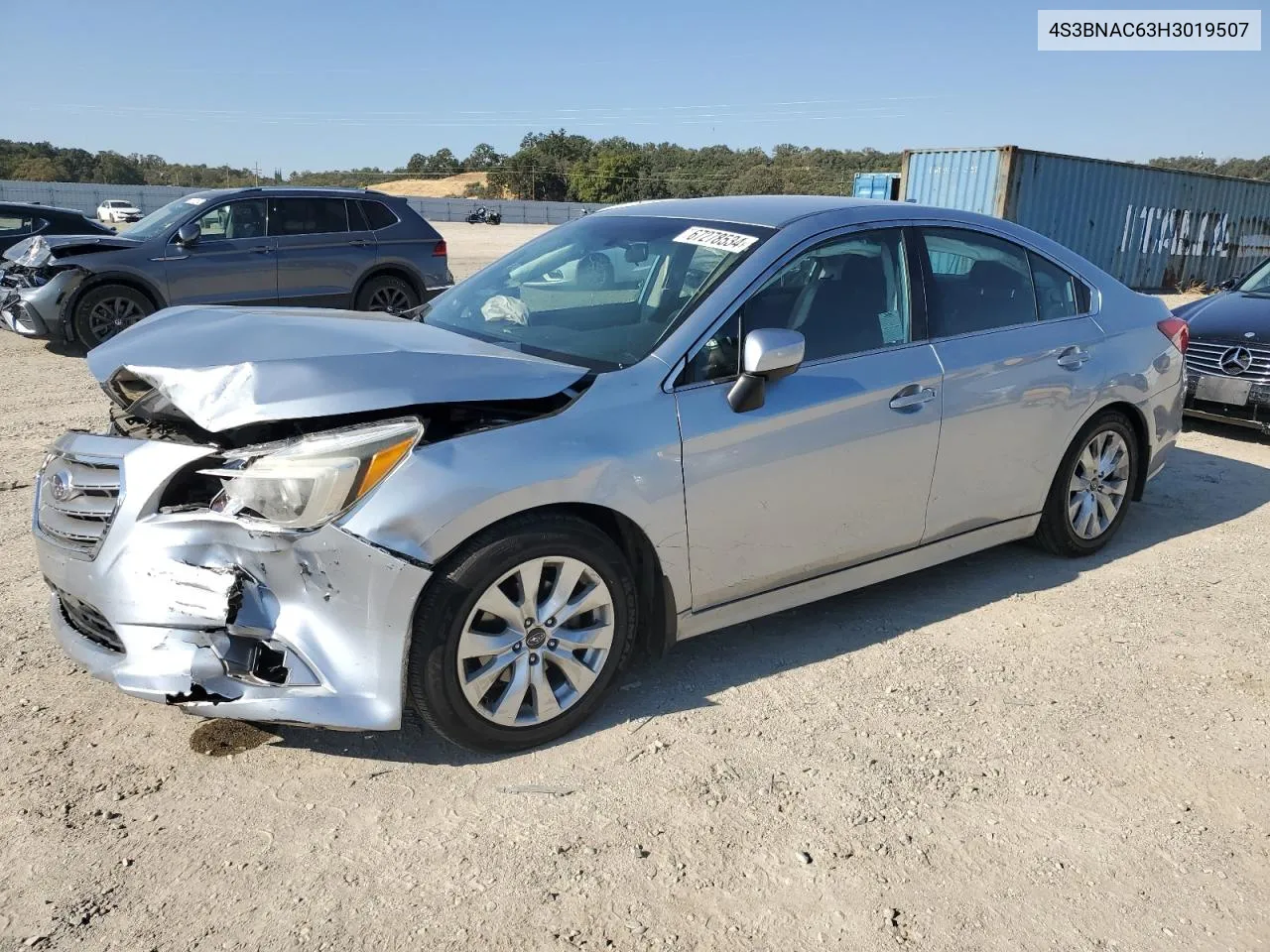 2017 Subaru Legacy 2.5I Premium VIN: 4S3BNAC63H3019507 Lot: 67278534