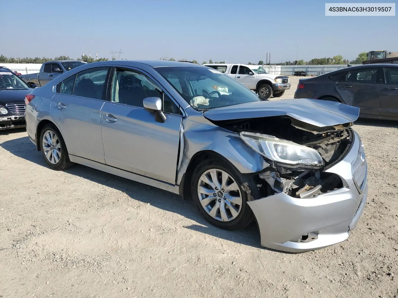 4S3BNAC63H3019507 2017 Subaru Legacy 2.5I Premium