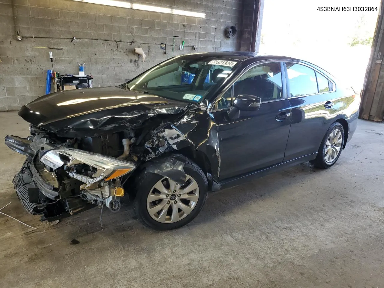 2017 Subaru Legacy 2.5I Premium VIN: 4S3BNAH63H3032864 Lot: 70381934