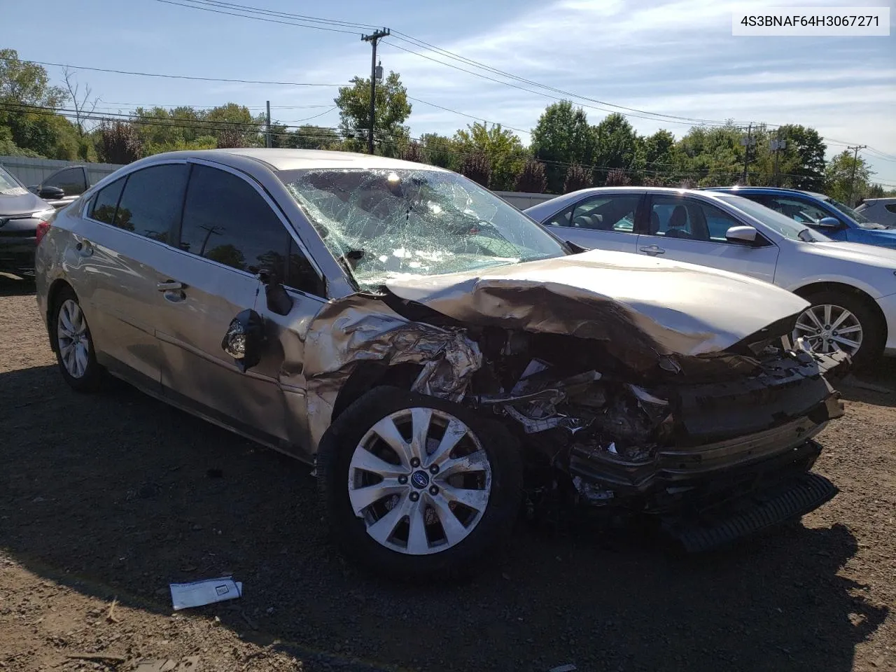 4S3BNAF64H3067271 2017 Subaru Legacy 2.5I Premium