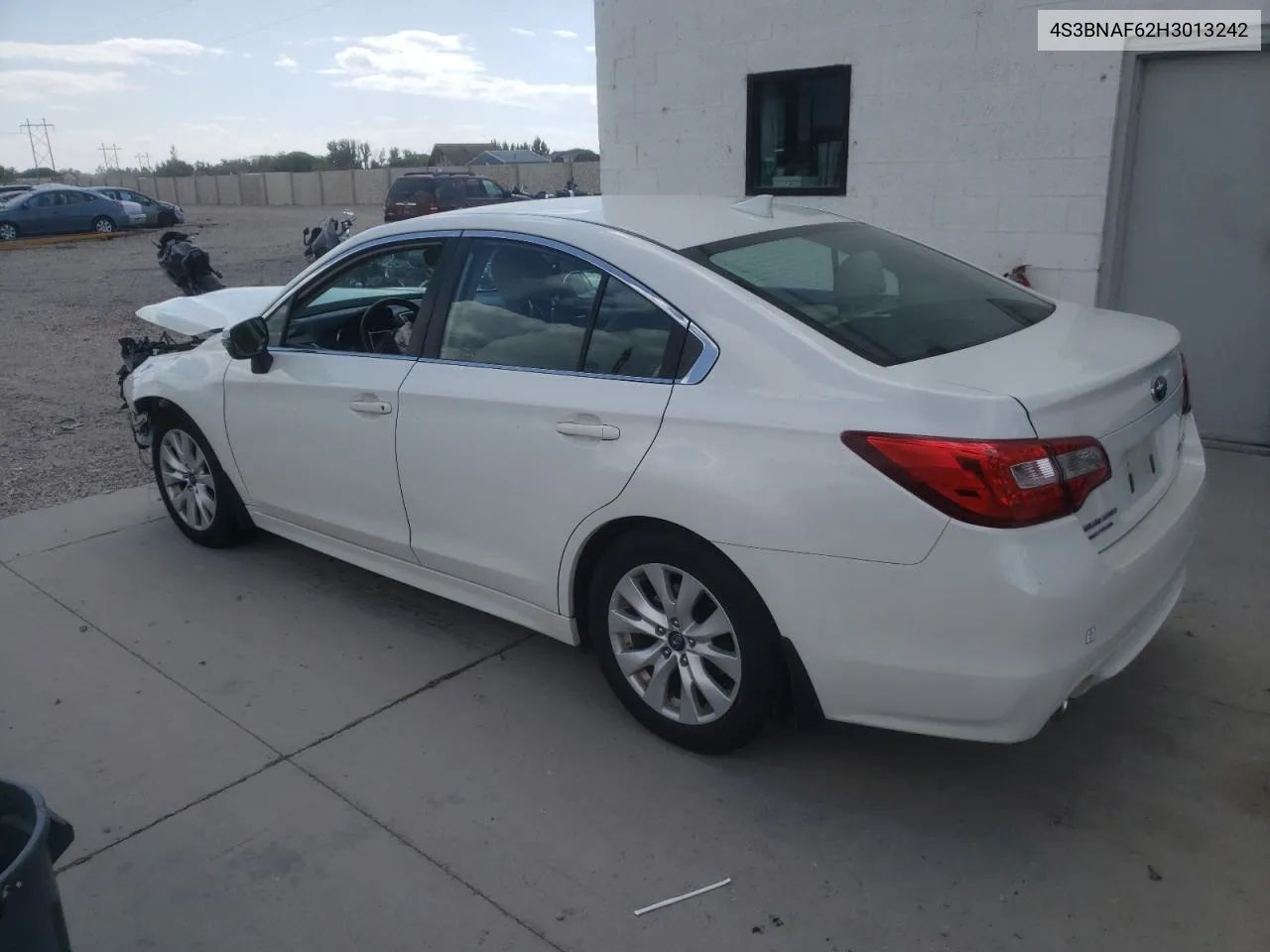 2017 Subaru Legacy 2.5I Premium VIN: 4S3BNAF62H3013242 Lot: 71195414