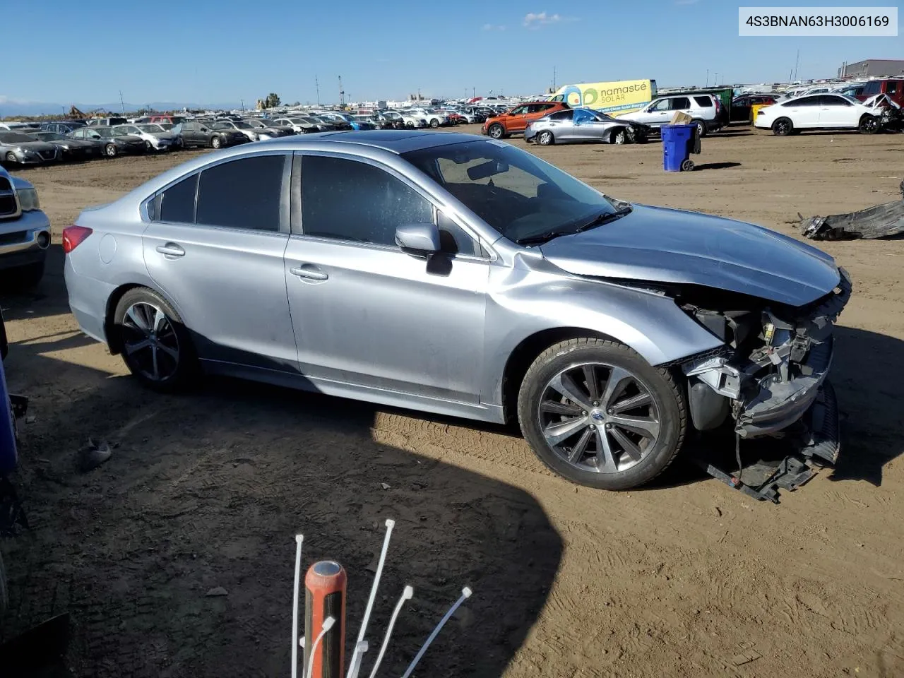 2017 Subaru Legacy 2.5I Limited VIN: 4S3BNAN63H3006169 Lot: 76405524