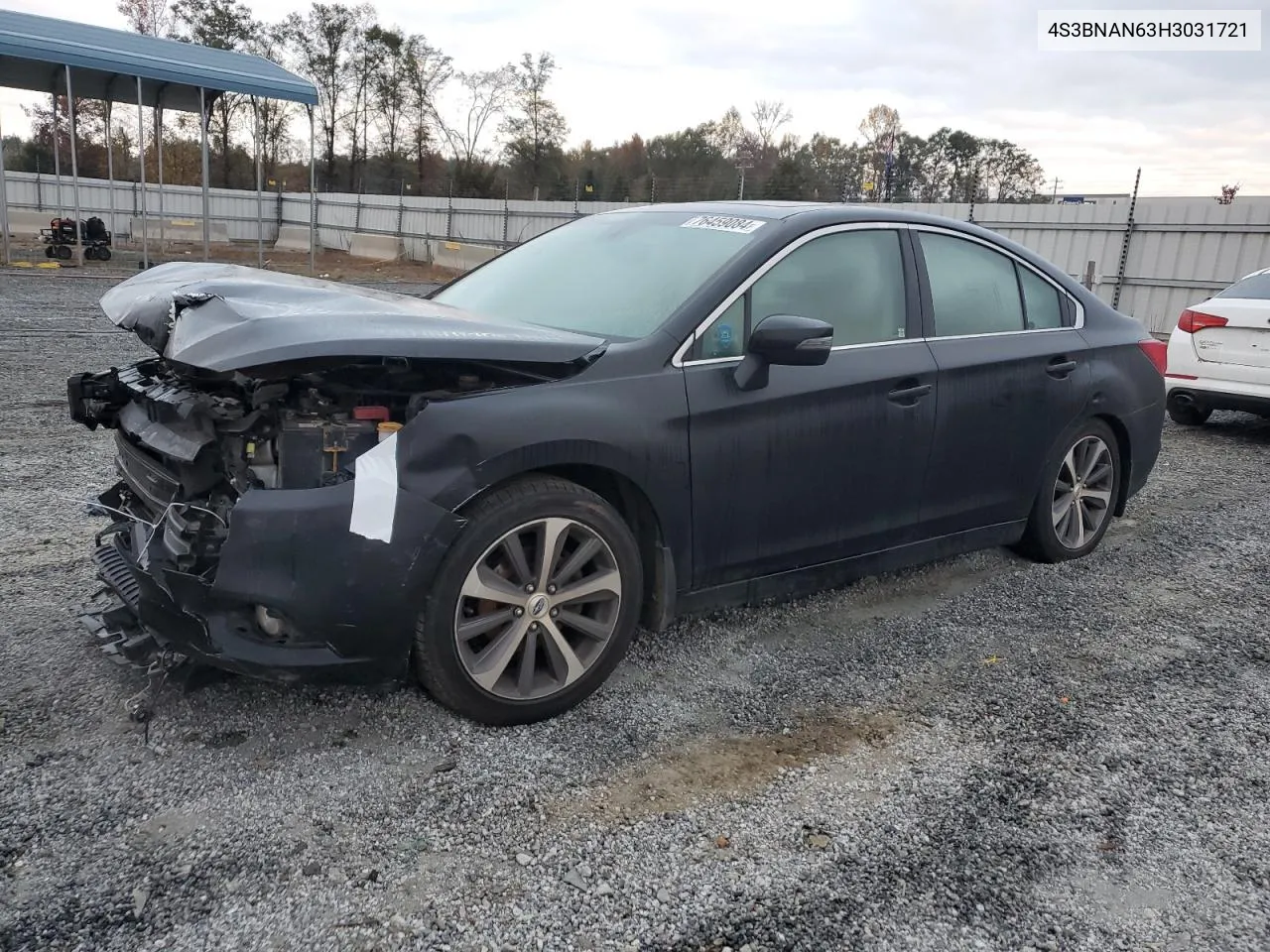 2017 Subaru Legacy 2.5I Limited VIN: 4S3BNAN63H3031721 Lot: 76459084