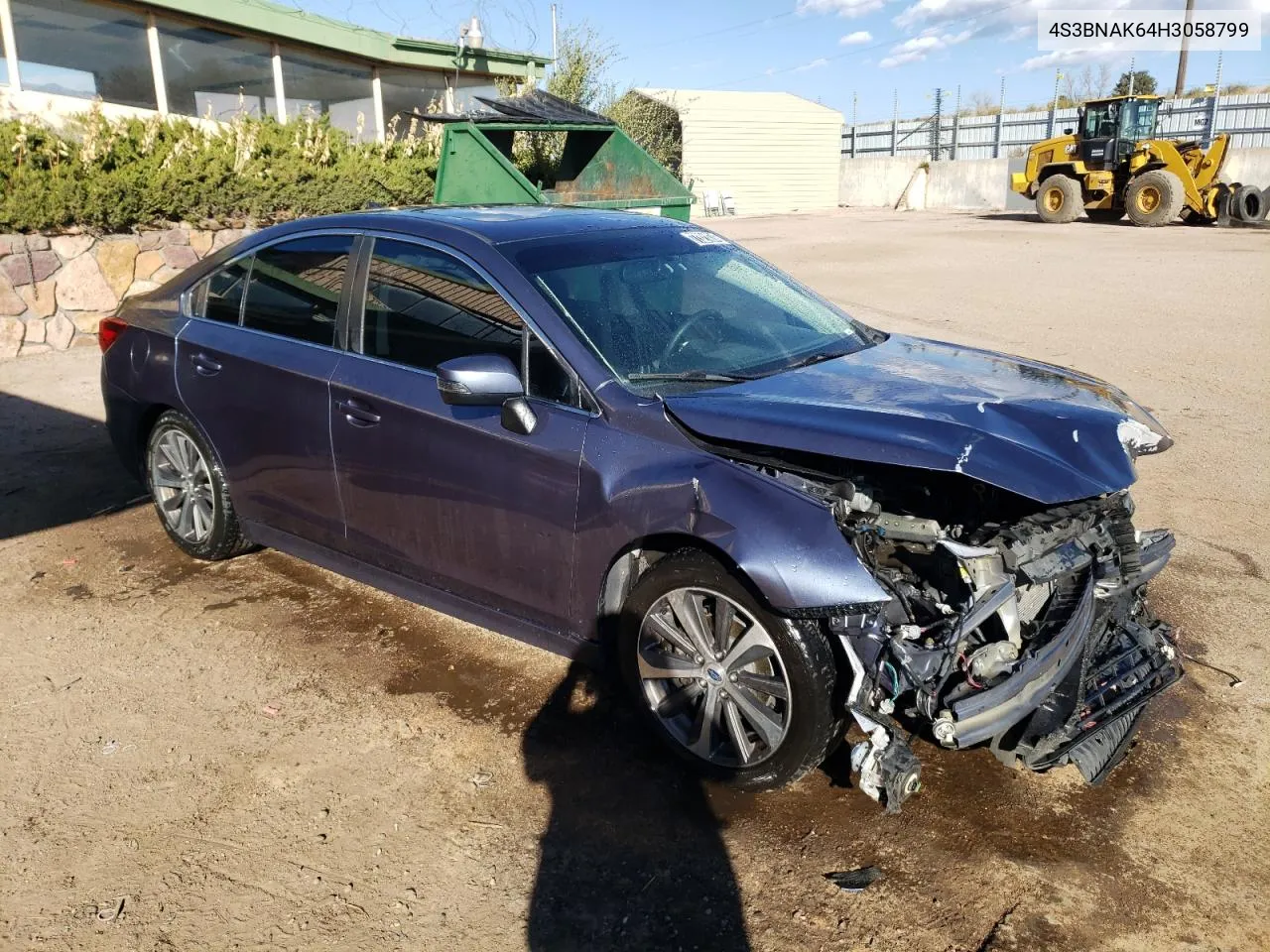 2017 Subaru Legacy 2.5I Limited VIN: 4S3BNAK64H3058799 Lot: 77321874