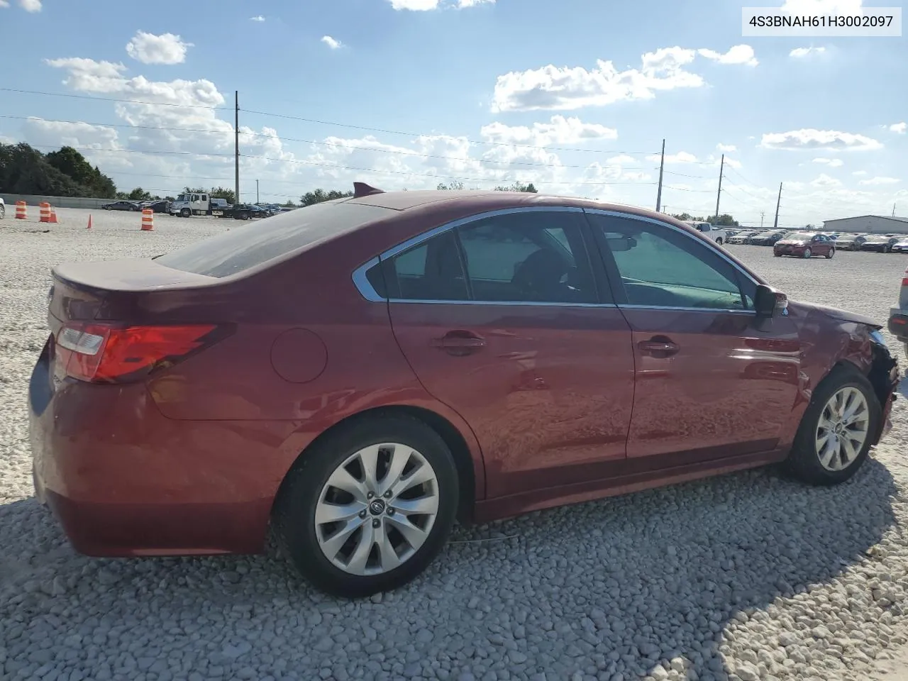 2017 Subaru Legacy 2.5I Premium VIN: 4S3BNAH61H3002097 Lot: 78254484