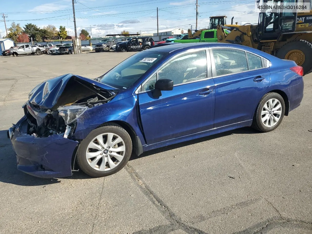 2017 Subaru Legacy 2.5I VIN: 4S3BNAB63H3016284 Lot: 78274404