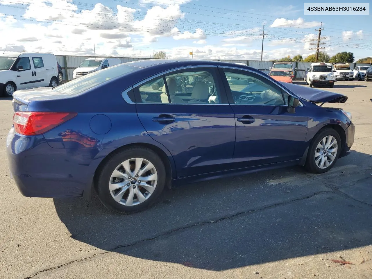 2017 Subaru Legacy 2.5I VIN: 4S3BNAB63H3016284 Lot: 78274404