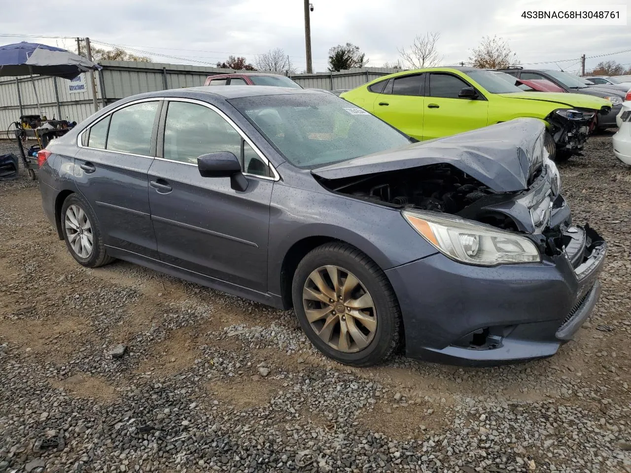 2017 Subaru Legacy 2.5I Premium VIN: 4S3BNAC68H3048761 Lot: 78542544