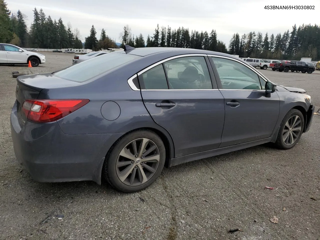 2017 Subaru Legacy 2.5I Limited VIN: 4S3BNAN69H3030802 Lot: 80095854