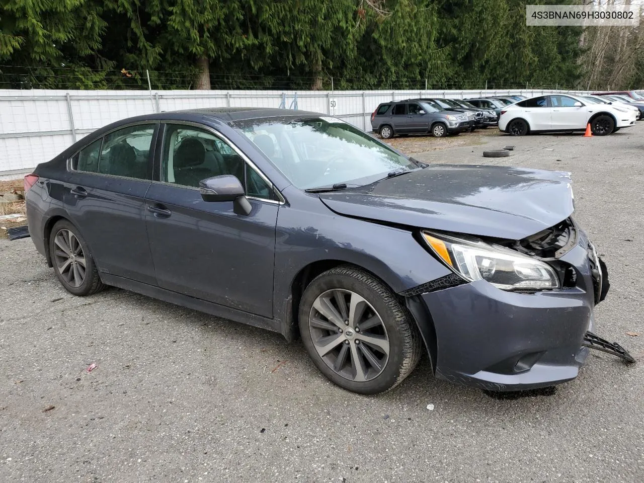 2017 Subaru Legacy 2.5I Limited VIN: 4S3BNAN69H3030802 Lot: 80095854