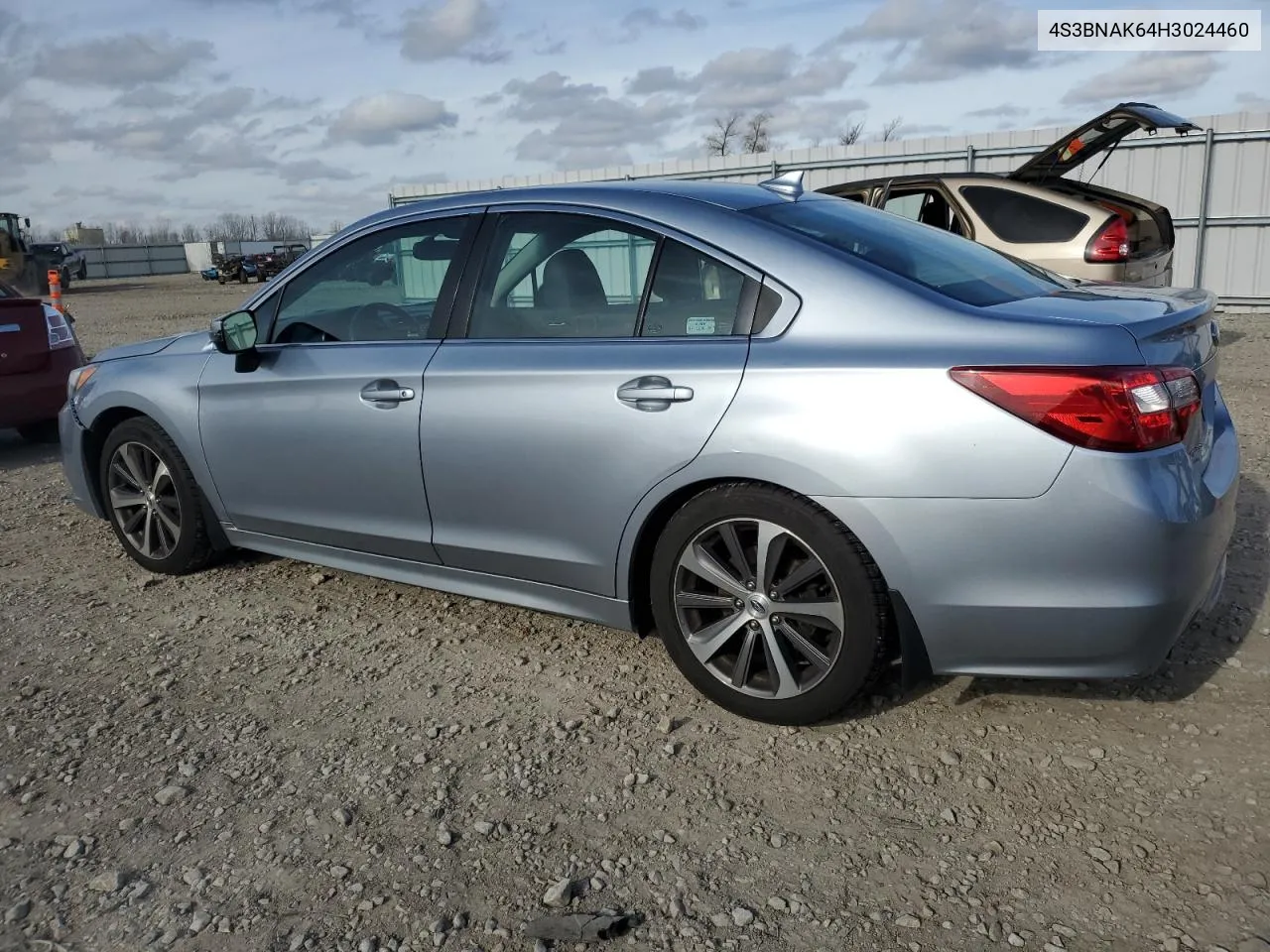 2017 Subaru Legacy 2.5I Limited VIN: 4S3BNAK64H3024460 Lot: 80678394