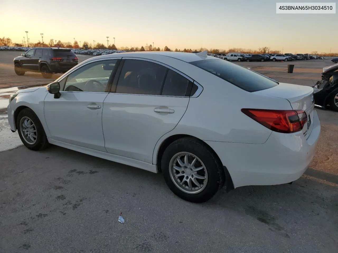 2017 Subaru Legacy 2.5I Limited VIN: 4S3BNAN65H3034510 Lot: 80971384