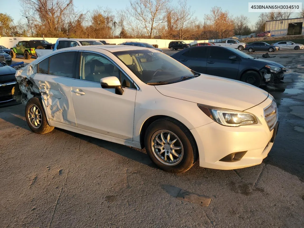 2017 Subaru Legacy 2.5I Limited VIN: 4S3BNAN65H3034510 Lot: 80971384