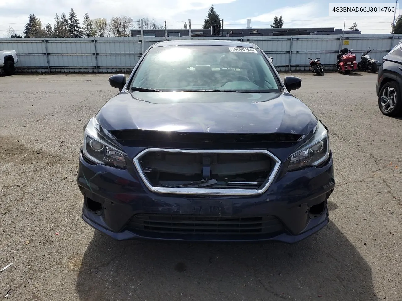 2018 Subaru Legacy 2.5I Premium VIN: 4S3BNAD66J3014760 Lot: 50680164