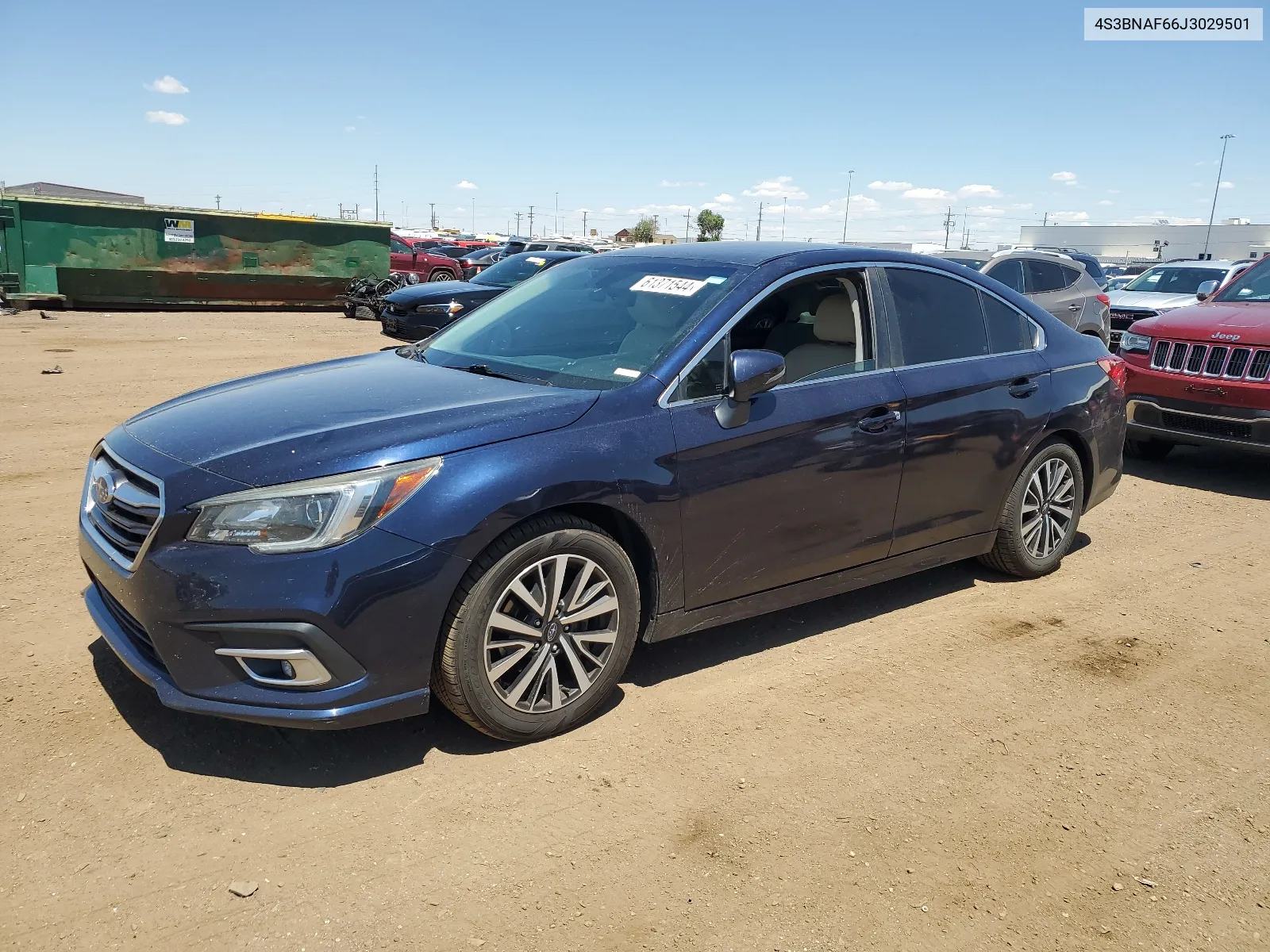 2018 Subaru Legacy 2.5I Premium VIN: 4S3BNAF66J3029501 Lot: 61371544