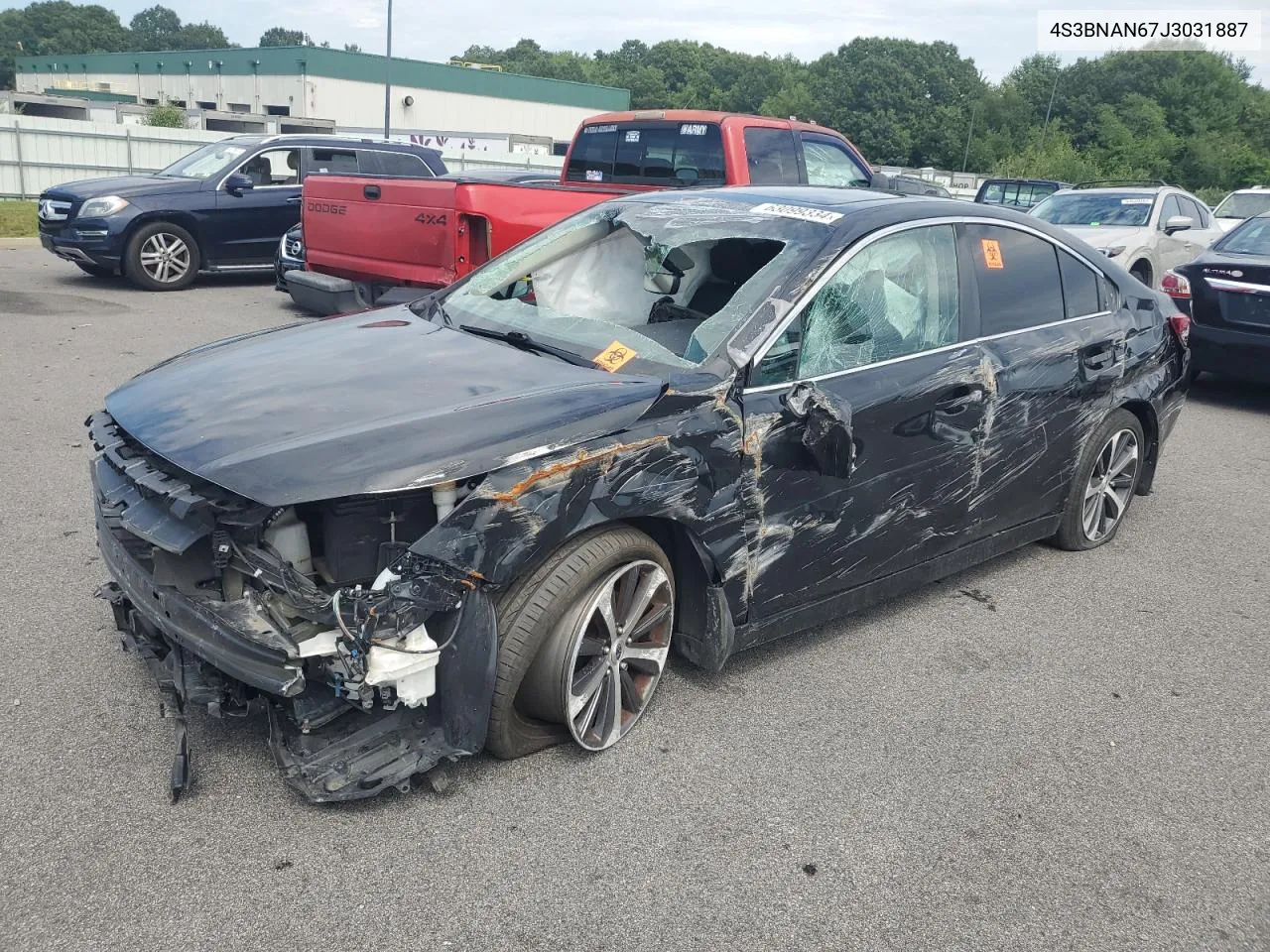 2018 Subaru Legacy 2.5I Limited VIN: 4S3BNAN67J3031887 Lot: 63099334