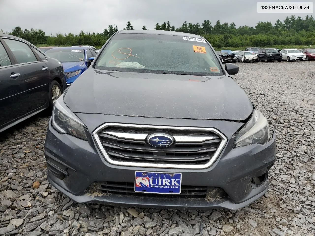 2018 Subaru Legacy 2.5I Premium VIN: 4S3BNAC67J3010024 Lot: 66957154