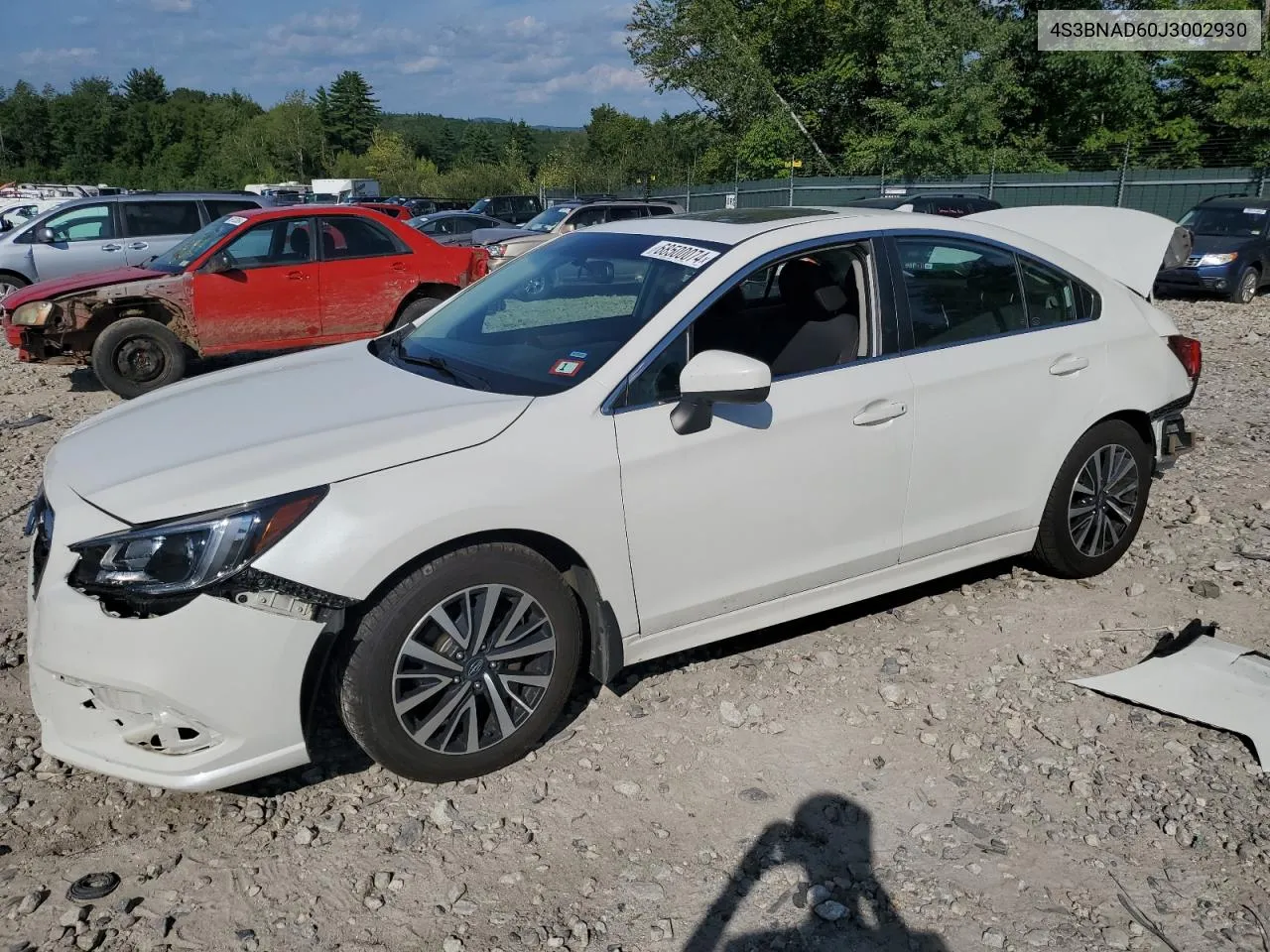 2018 Subaru Legacy 2.5I Premium VIN: 4S3BNAD60J3002930 Lot: 68500074