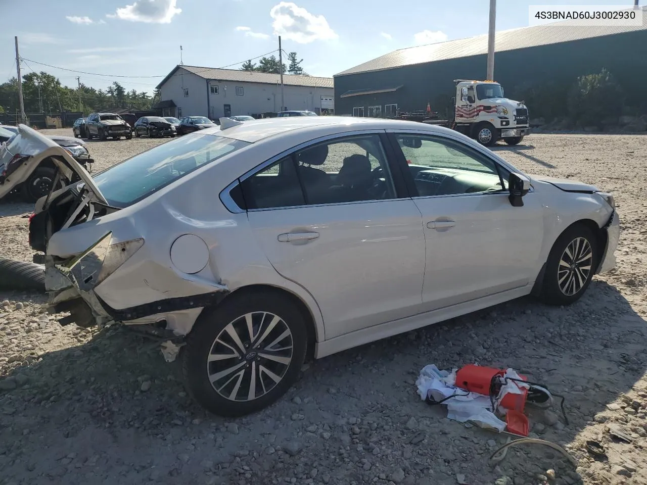 4S3BNAD60J3002930 2018 Subaru Legacy 2.5I Premium