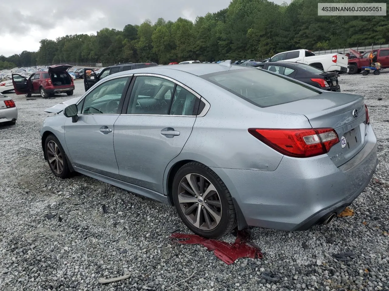 2018 Subaru Legacy 2.5I Limited VIN: 4S3BNAN60J3005051 Lot: 70540964