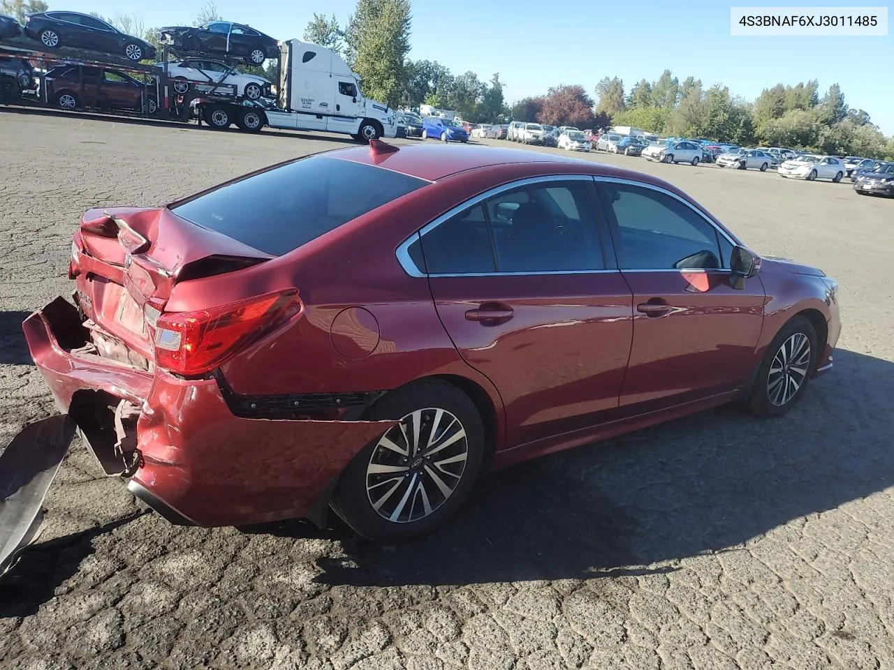 2018 Subaru Legacy 2.5I Premium VIN: 4S3BNAF6XJ3011485 Lot: 73432184