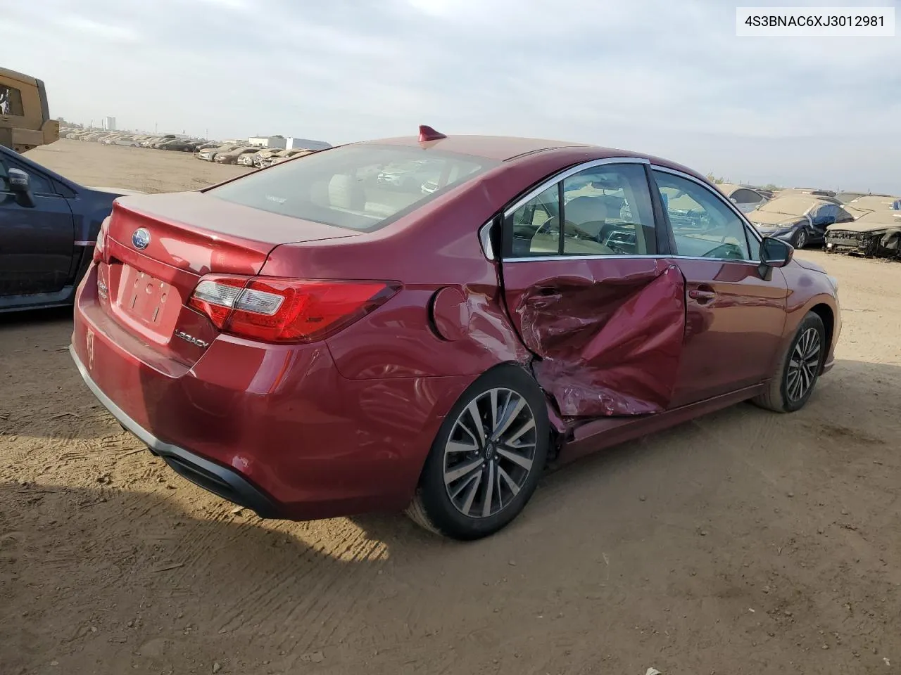 2018 Subaru Legacy 2.5I Premium VIN: 4S3BNAC6XJ3012981 Lot: 75762504