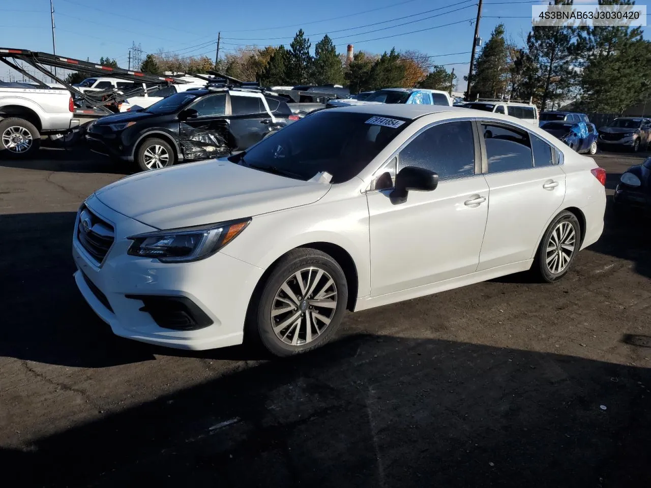 2018 Subaru Legacy 2.5I VIN: 4S3BNAB63J3030420 Lot: 79141854