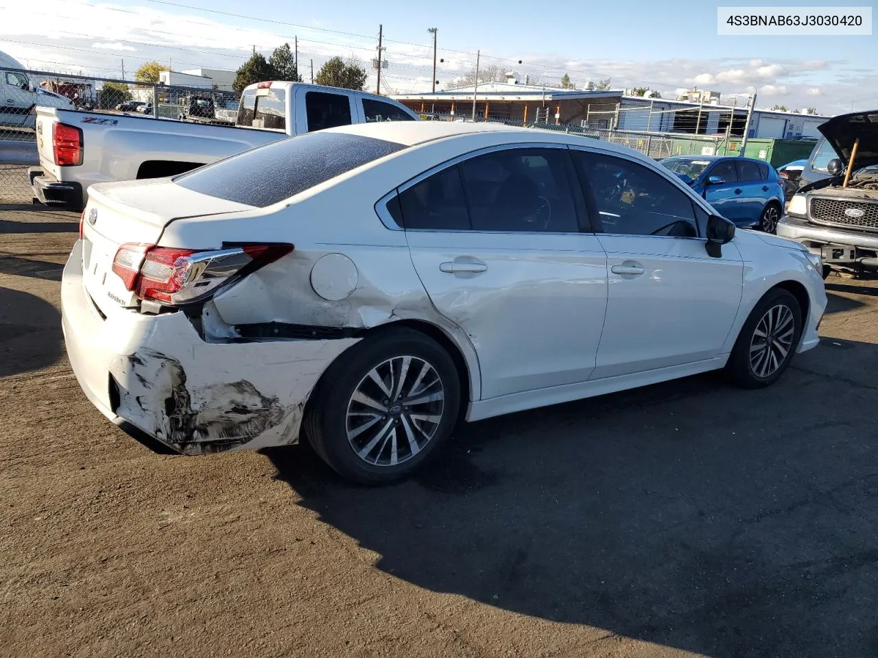 2018 Subaru Legacy 2.5I VIN: 4S3BNAB63J3030420 Lot: 79141854